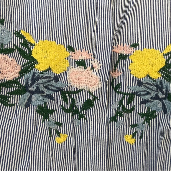 Embroidered cotton peasant blouse - Picture 4 of 8